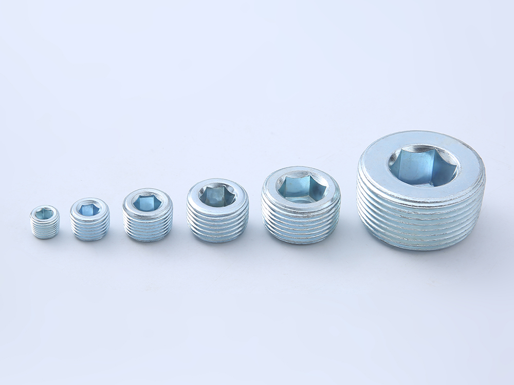 內六角油塞螺塞 堵頭絲堵 喉塞DIN906鍍鋅